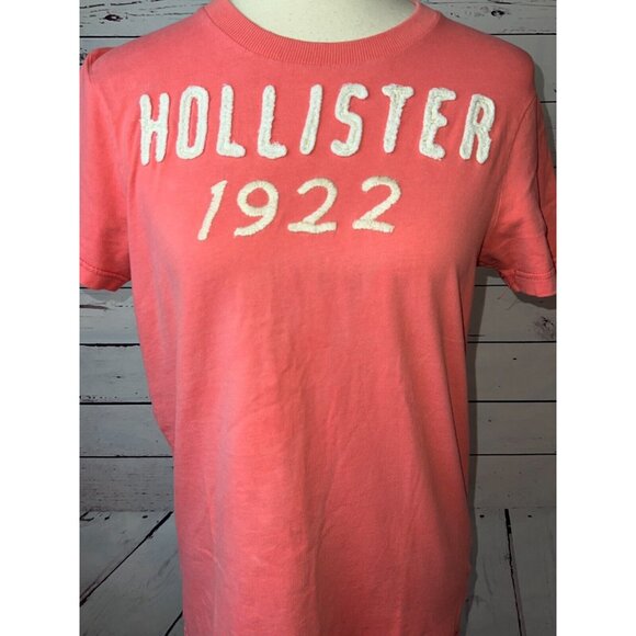 Hollister California Short Sleeve Tee Shirt Y2K T-Shirt Raised lettering Small‎ - Picture 5 of 9